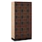 Salsbury Industries Box Locker, 36" W, 18" D, 76" H, (3) Wide, (18) Openings, Mahogany 36368MAH - alternate 1
